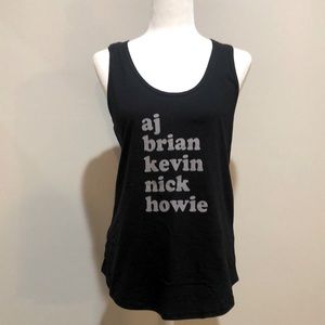 Backstreet Boys black tank top NWOT